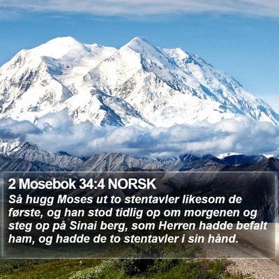 2 Mosebok 34:4 NORSK Bible Verse Image