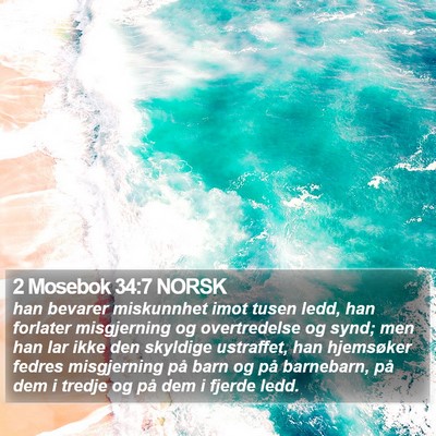 2 Mosebok 34:7 NORSK Bible Verse Image