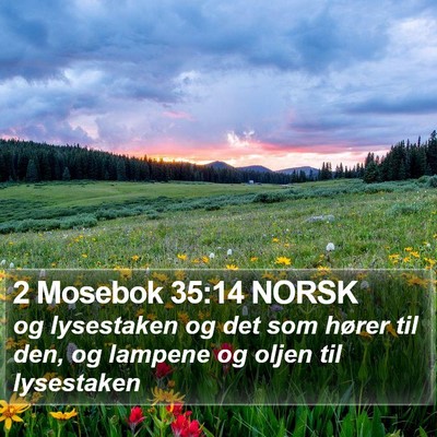 2 Mosebok 35:14 NORSK Bible Verse Image