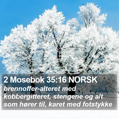 2 Mosebok 35:16 NORSK Bible Verse Image
