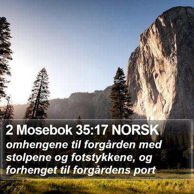 2 Mosebok 35:17 NORSK Bible Verse Image