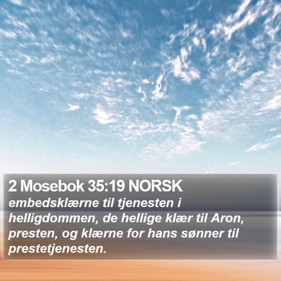 2 Mosebok 35:19 NORSK Bible Verse Image
