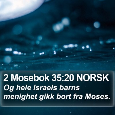 2 Mosebok 35:20 NORSK Bible Verse Image