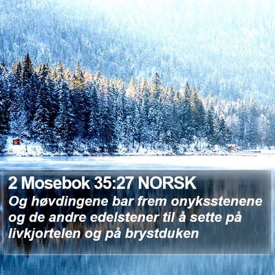 2 Mosebok 35:27 NORSK Bible Verse Image