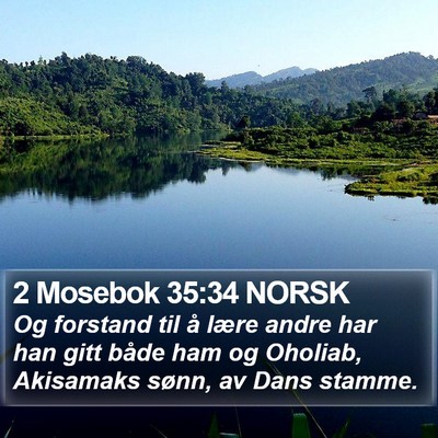 2 Mosebok 35:34 NORSK Bible Verse Image