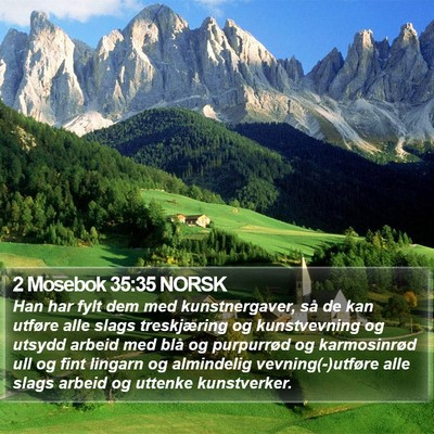2 Mosebok 35:35 NORSK Bible Verse Image