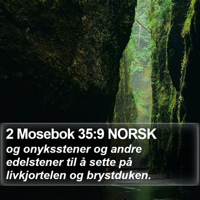 2 Mosebok 35:9 NORSK Bible Verse Image