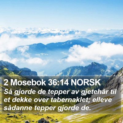 2 Mosebok 36:14 NORSK Bible Verse Image