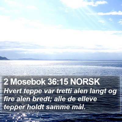 2 Mosebok 36:15 NORSK Bible Verse Image