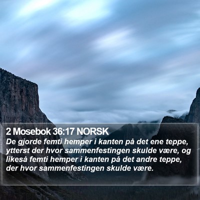 2 Mosebok 36:17 NORSK Bible Verse Image