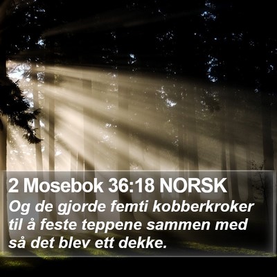 2 Mosebok 36:18 NORSK Bible Verse Image