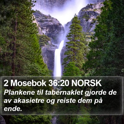 2 Mosebok 36:20 NORSK Bible Verse Image