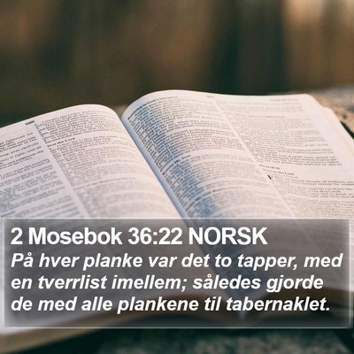 2 Mosebok 36:22 NORSK Bible Verse Image