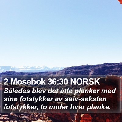 2 Mosebok 36:30 NORSK Bible Verse Image