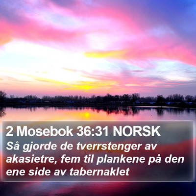 2 Mosebok 36:31 NORSK Bible Verse Image