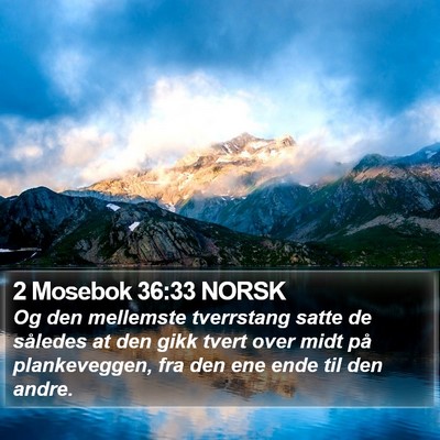 2 Mosebok 36:33 NORSK Bible Verse Image