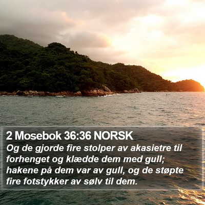 2 Mosebok 36:36 NORSK Bible Verse Image