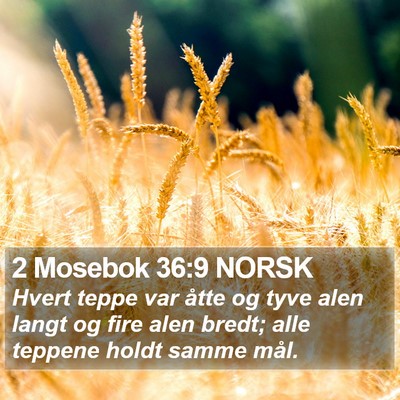 2 Mosebok 36:9 NORSK Bible Verse Image
