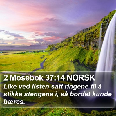 2 Mosebok 37:14 NORSK Bible Verse Image