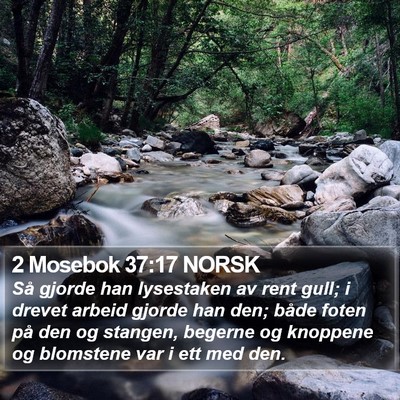 2 Mosebok 37:17 NORSK Bible Verse Image