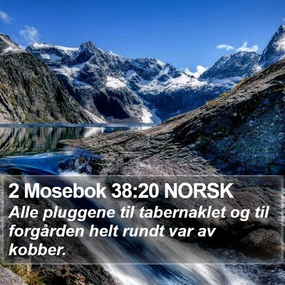 2 Mosebok 38:20 NORSK Bible Verse Image