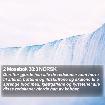 2 Mosebok 38:3 NORSK Bible Verse Image