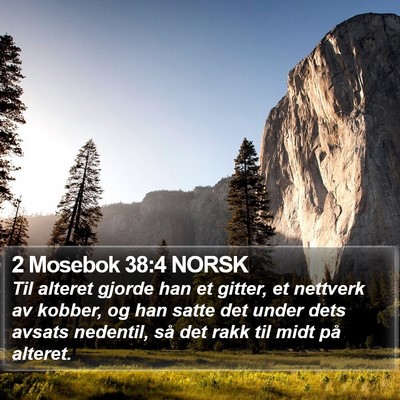 2 Mosebok 38:4 NORSK Bible Verse Image