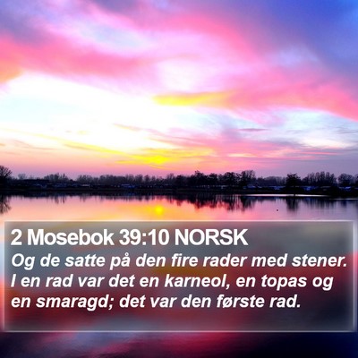 2 Mosebok 39:10 NORSK Bible Verse Image