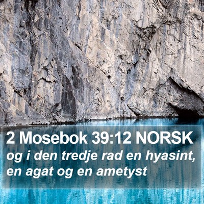 2 Mosebok 39:12 NORSK Bible Verse Image