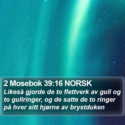 2 Mosebok 39:16 NORSK Bible Verse Image