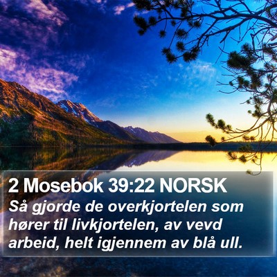 2 Mosebok 39:22 NORSK Bible Verse Image