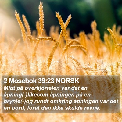 2 Mosebok 39:23 NORSK Bible Verse Image