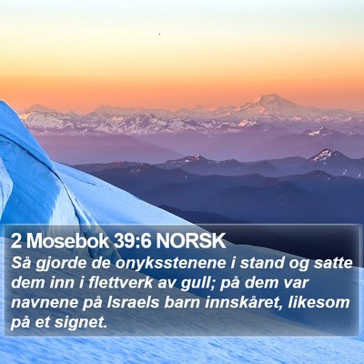 2 Mosebok 39:6 NORSK Bible Verse Image