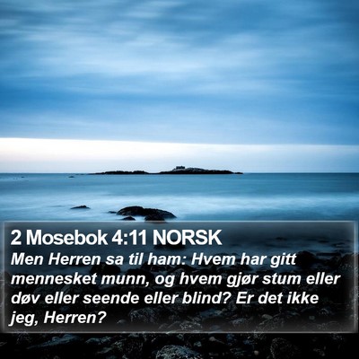 2 Mosebok 4:11 NORSK Bible Verse Image