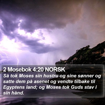 2 Mosebok 4:20 NORSK Bible Verse Image