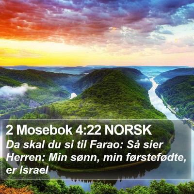 2 Mosebok 4:22 NORSK Bible Verse Image