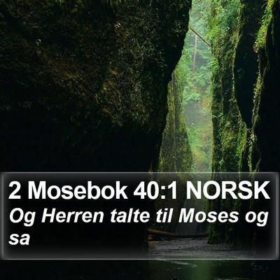 2 Mosebok 40:1 NORSK Bible Verse Image