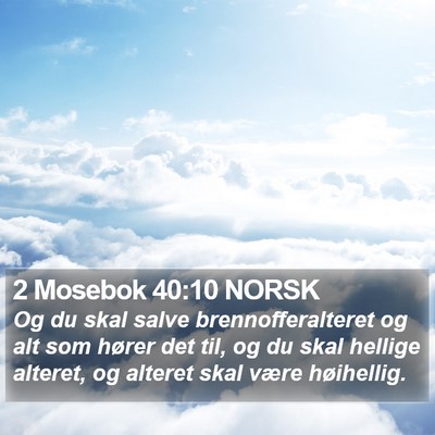 2 Mosebok 40:10 NORSK Bible Verse Image
