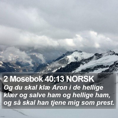 2 Mosebok 40:13 NORSK Bible Verse Image