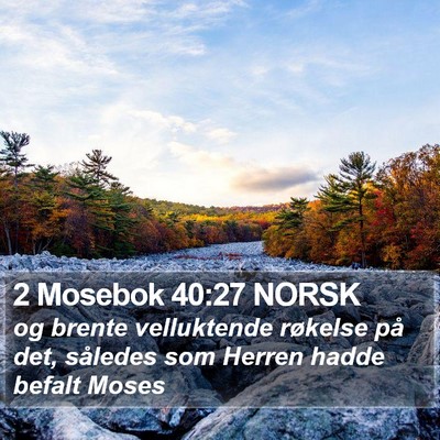 2 Mosebok 40:27 NORSK Bible Verse Image