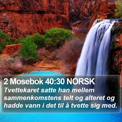 2 Mosebok 40:30 NORSK Bible Verse Image
