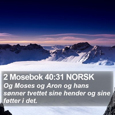 2 Mosebok 40:31 NORSK Bible Verse Image