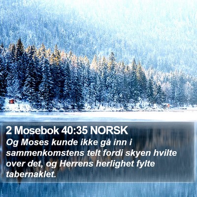 2 Mosebok 40:35 NORSK Bible Verse Image