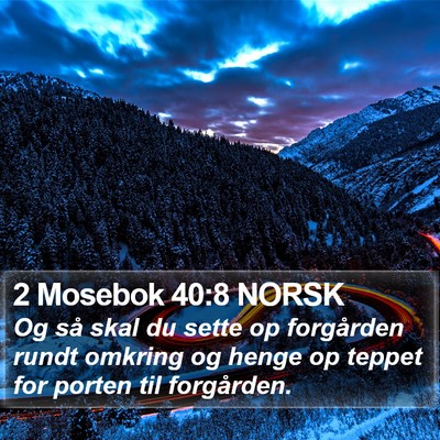 2 Mosebok 40:8 NORSK Bible Verse Image