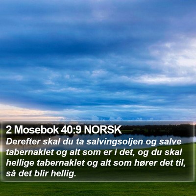 2 Mosebok 40:9 NORSK Bible Verse Image