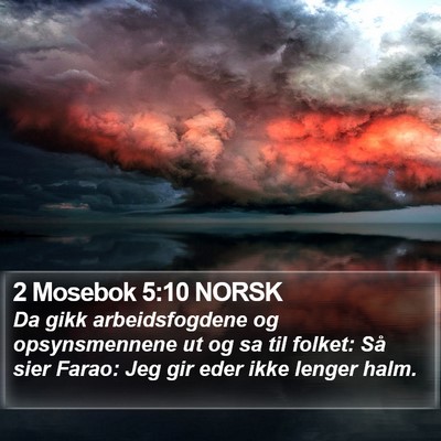 2 Mosebok 5:10 NORSK Bible Verse Image