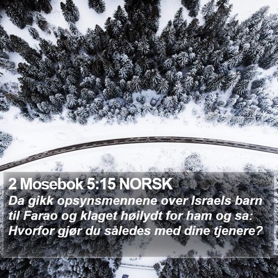 2 Mosebok 5:15 NORSK Bible Verse Image