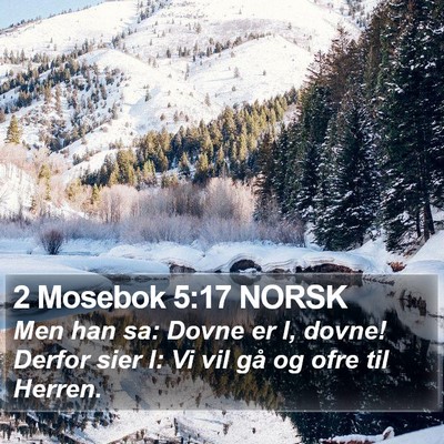 2 Mosebok 5:17 NORSK Bible Verse Image