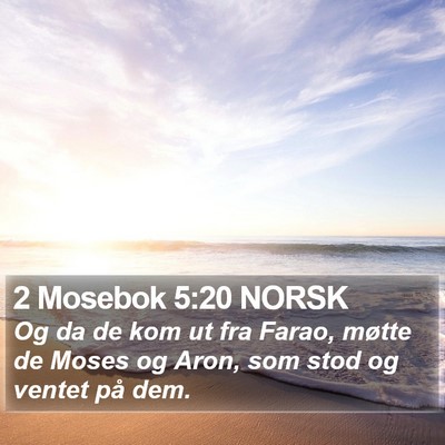 2 Mosebok 5:20 NORSK Bible Verse Image