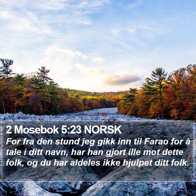 2 Mosebok 5:23 NORSK Bible Verse Image
